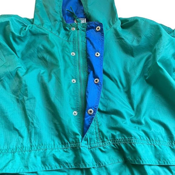 Vintage cheetah sport Aqua￼ windbreaker jacket size large - Picture 4 of 8